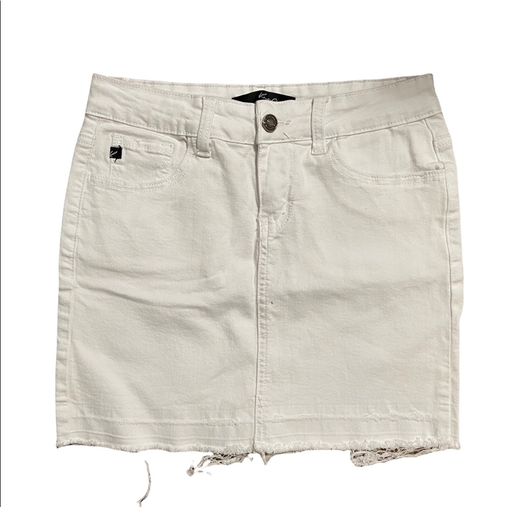 KanCan White Jean Skirt